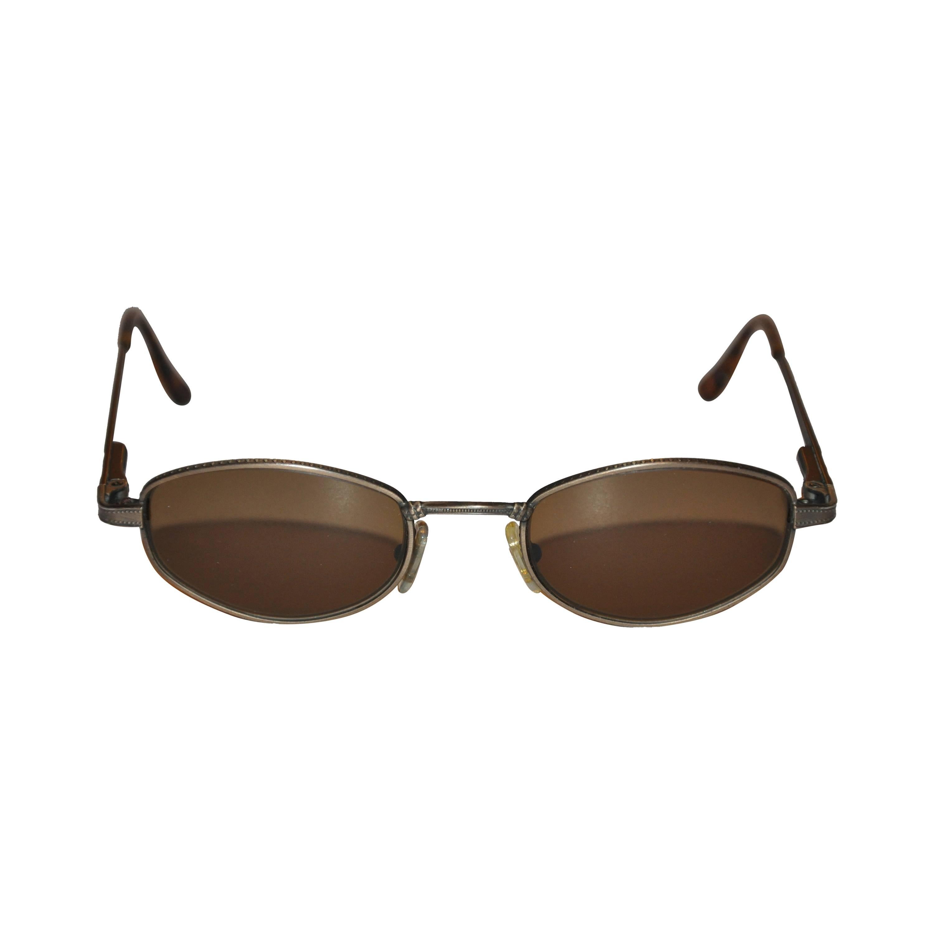 Revo Detailed Bronze Hardware Sunglasses