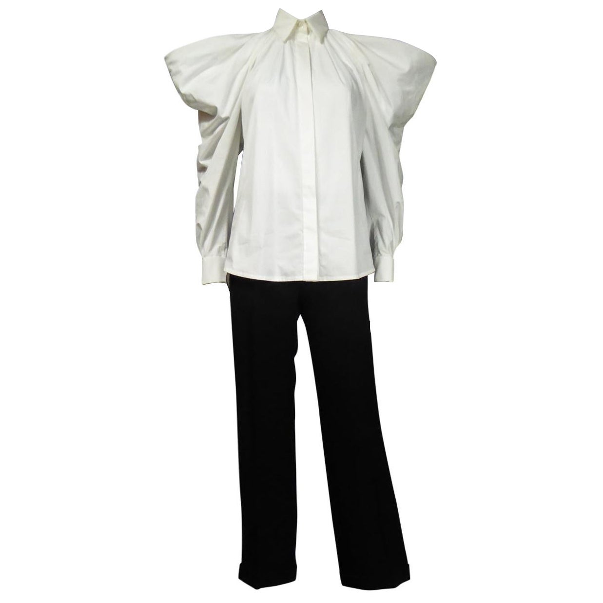 A Jean Paul Gaultier Couture Bluse und Hose Set Frühjahr-Sommer-Kollektion 2014