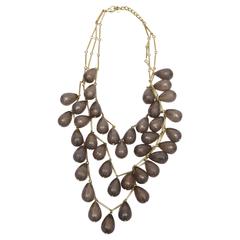Three Stranded Resin Beaded Necklace 6