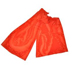 Multi-Shades of Hand-Dyed Red Silk Scarf