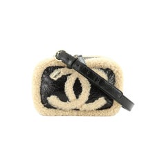 Chanel CC Mania Waist Bag Shearling And Shiny Crumpled Sheepskin Small 