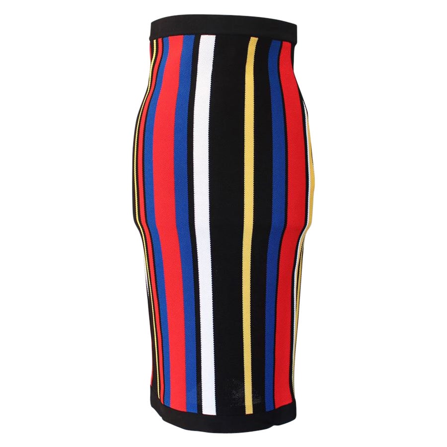 Balmain Ruched Leather Mini Skirt For Sale at 1stDibs