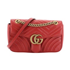 Gucci GG Marmont Flap Bag Matelasse Leather Small