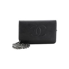 Chanel Timeless Wallet On Chain Caviar 