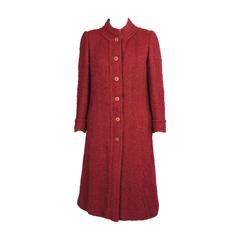 1970's Chanel Haute Couture Fur Lined Coat & Matching Skirt 1