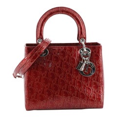 Christian Dior Lady Dior Bag Ultimate Embossed Patent Medium