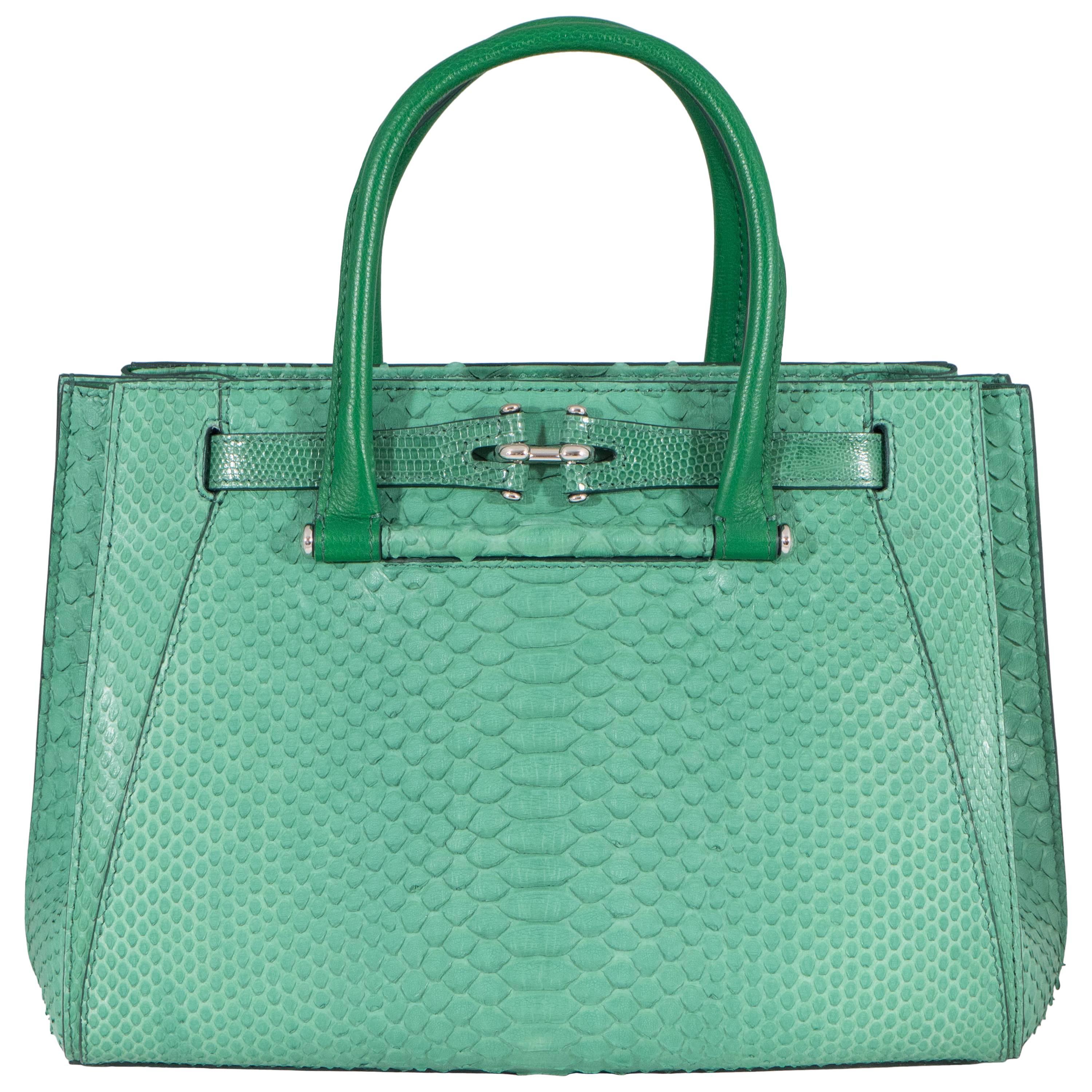 VBH Madison 32cm Jungle Python and Lizard Top Handle Tote For Sale