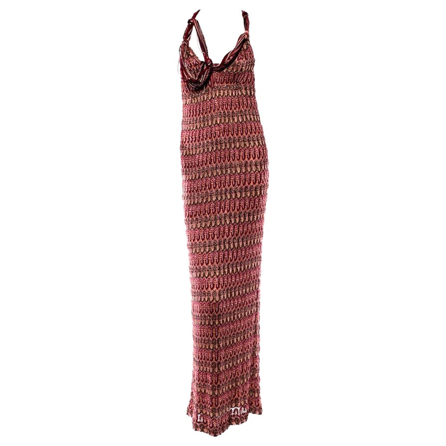 Geometric Knit Missoni Bodycon Dress For Sale at 1stDibs