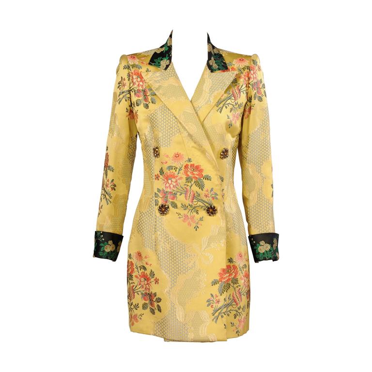 Jean Patou Haute Couture Brocade Coat designed by Christain Lacroix For ...