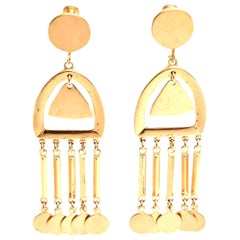 Boucles d'oreilles pendantes vintage à vis Vendome Moderne