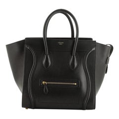 Used Celine Luggage Bag Smooth Leather Mini