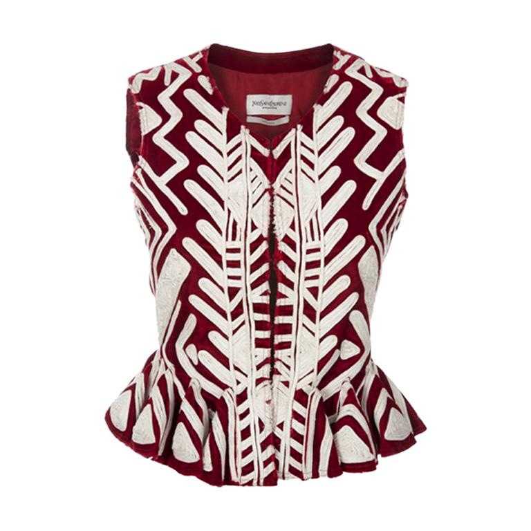 2002 Tom Ford for Yves Saint Laurent "Out of Africa" Red