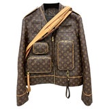 SAINT on X: Louis Vuitton Watercolor Leather Jacket by Virgil