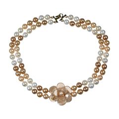 Chanel Camellia on Ombre Pearls 2