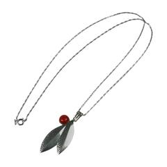 Jacob Bengel Machine Age Leaf Pendant Necklace 2