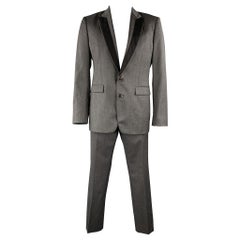VIKTOR & ROLF Size 42 Dark Gray Wool Regular Peak Lapel Suit