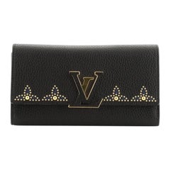 Louis Vuitton Capucines Wallet Embellished Leather