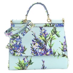 Dolce & Gabbana Miss Sicily Bag Printed Canvas Medium