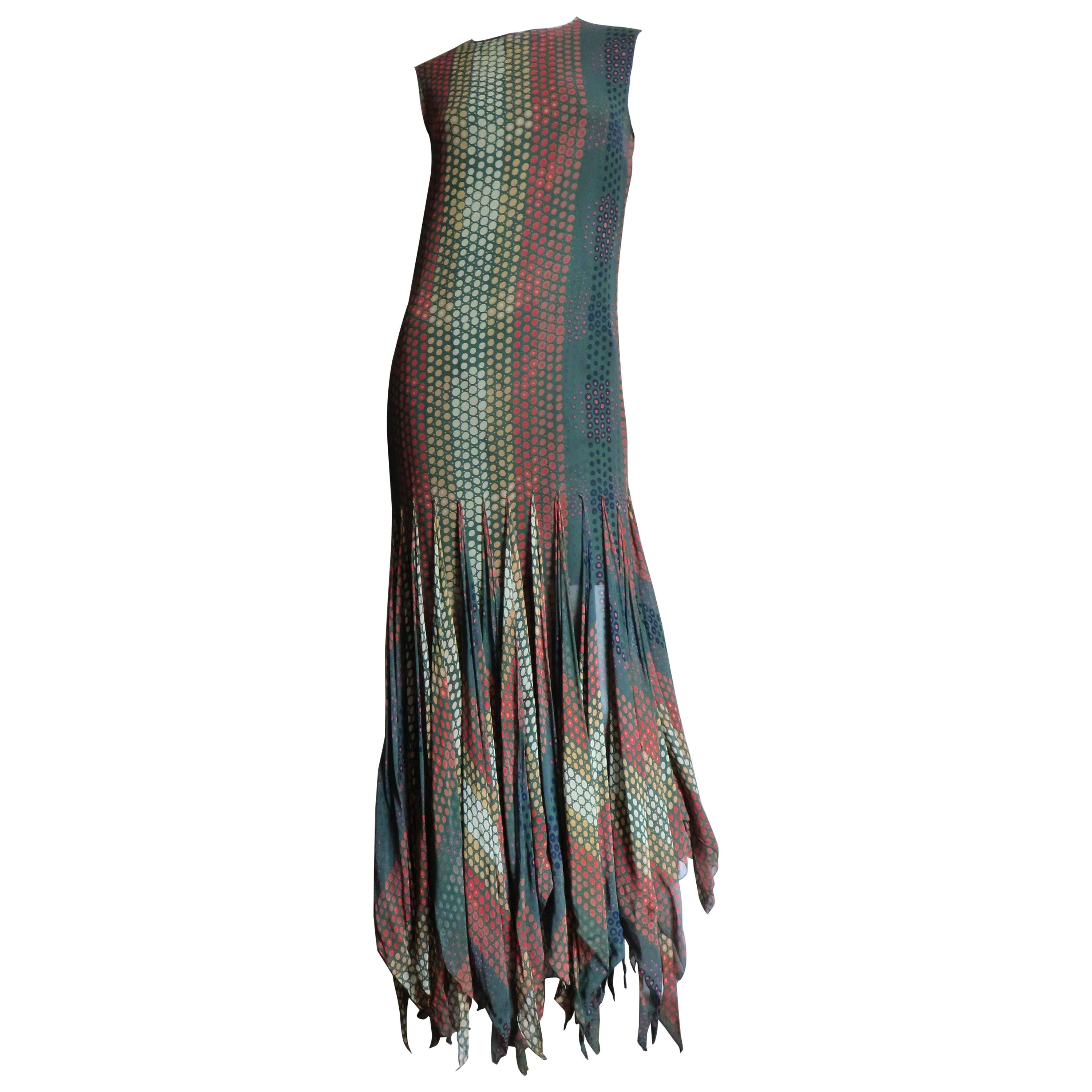 Pierre Cardin 1960s Scarf Hem Dress en vente