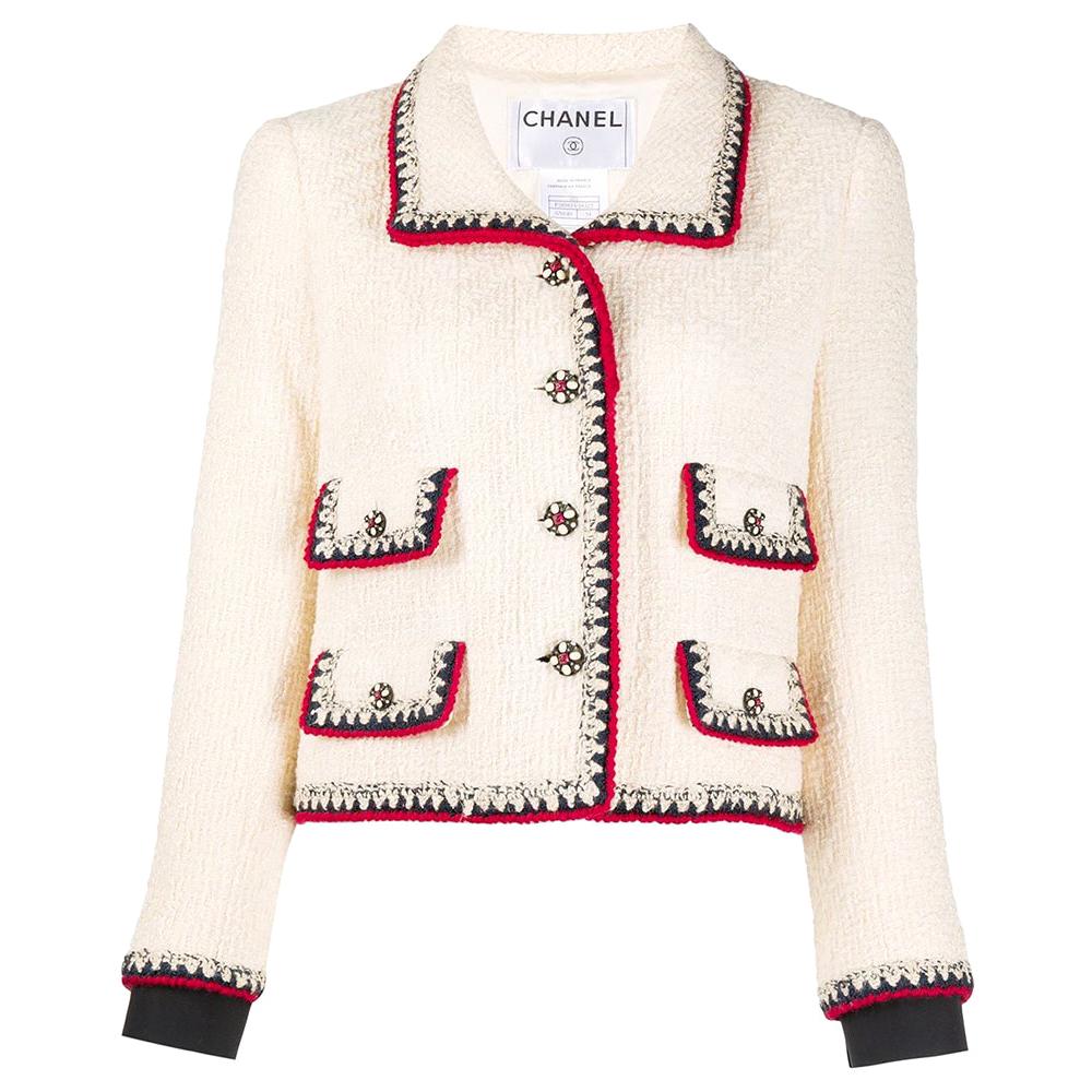 Chanel Cream Wool Jacket