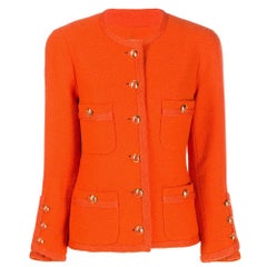 Chanel Orange Wool Jacket