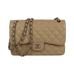 Chanel Quilted Caviar Leather Classic Double Flap Shoulder Bag