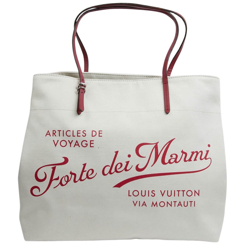 Louis Vuitton Tahitienne Cabas Canvas Tote Bag At 1stdibs