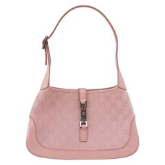Retro GUCCI hobo bag ballet pink monogram small size Tom Ford very charming