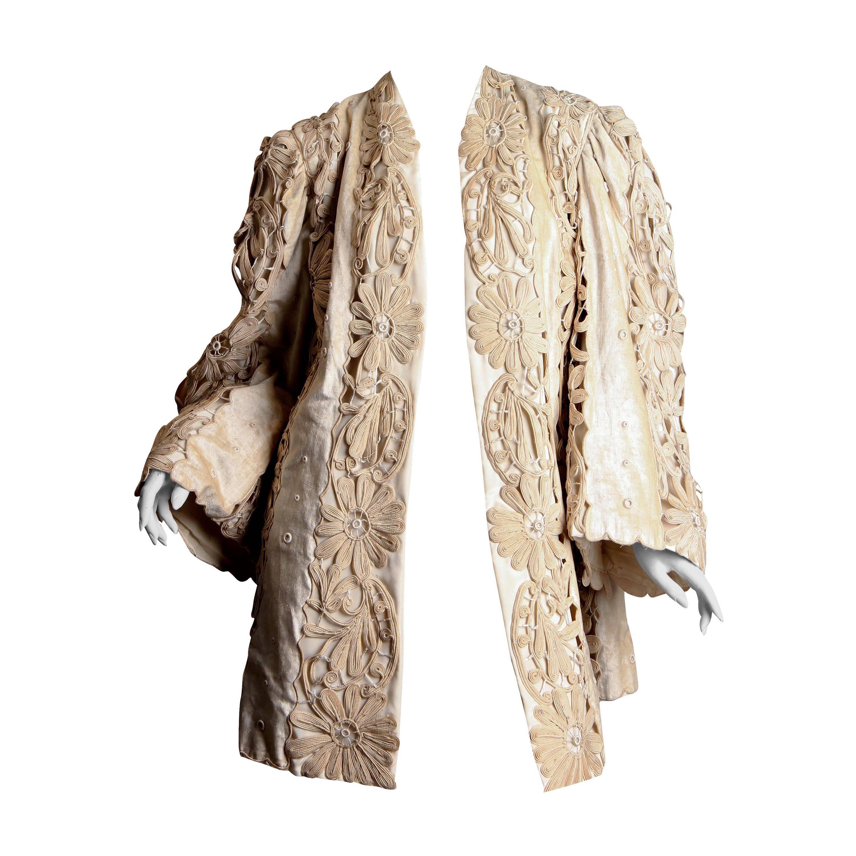 1890-1900 Belle Epoch Lace and Velvet Jacket