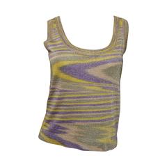 Missoni Metallic Woven Tank Top 11
