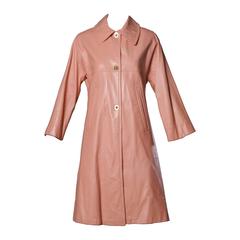 Bonnie Cashin 1960s Vintage Pink Leather Coat