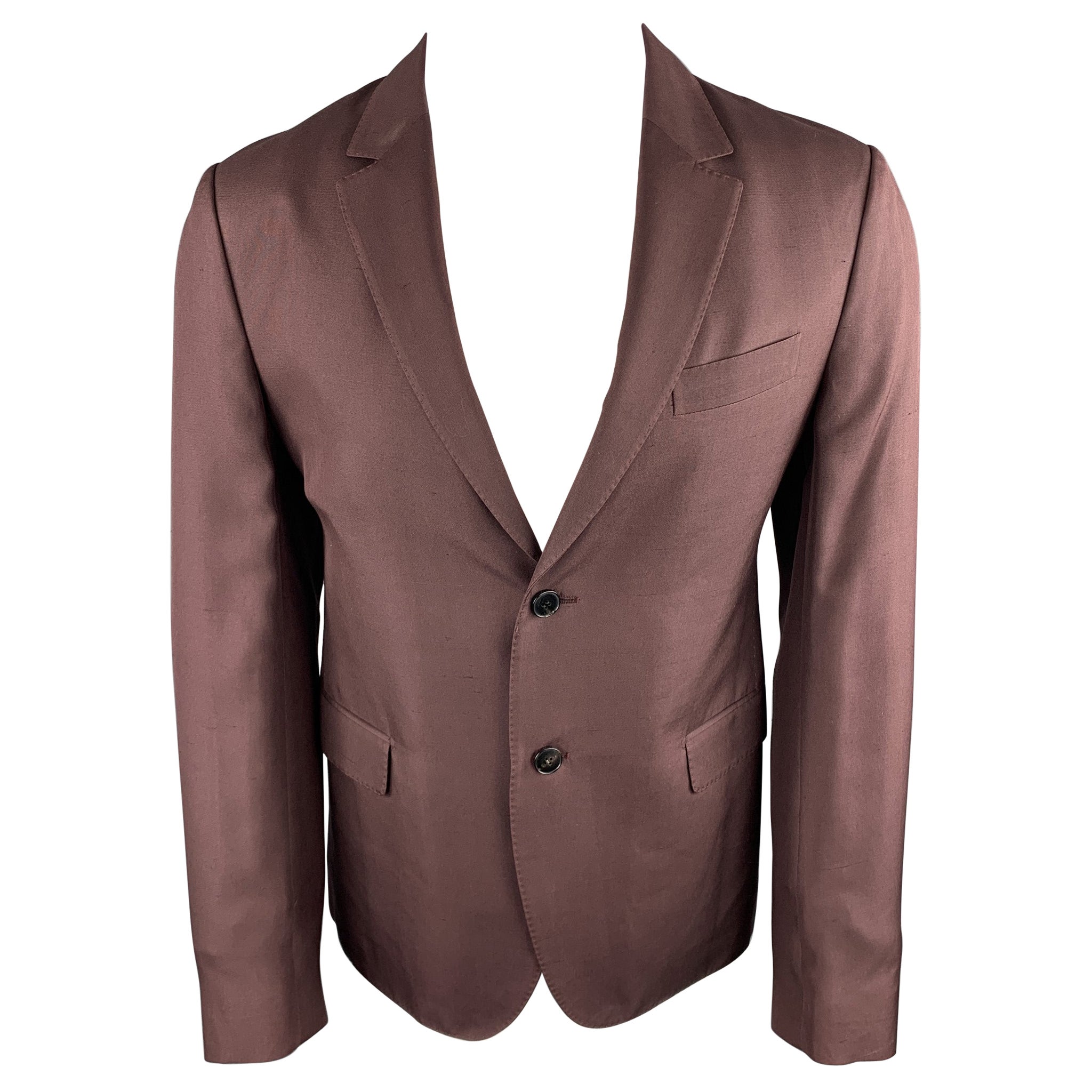 Valentino Brown Suede Belted Jacket with Jeweled Neckline - 8 For Sale ...