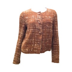 Prada Linen and Cotton Jacket - Gold - Size 40