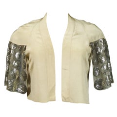 Vintage A Jeanne Lanvin Couture Evening Sequin embroidered Bolero Summer 1932