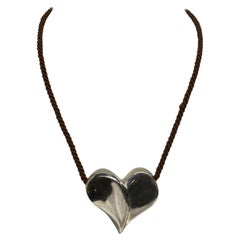 Brusca - Dante Sterling Silver Heart Pendant from 1975