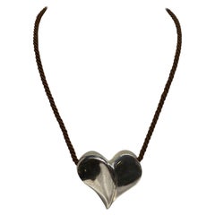 Vintage Brusca - Dante Sterling Silver Heart Pendant from 1975