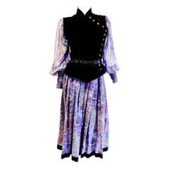 Vintage Emanuel Ungaro Haute Couture 3 Piece - Blouse, Skirt, & Vest Ensamble