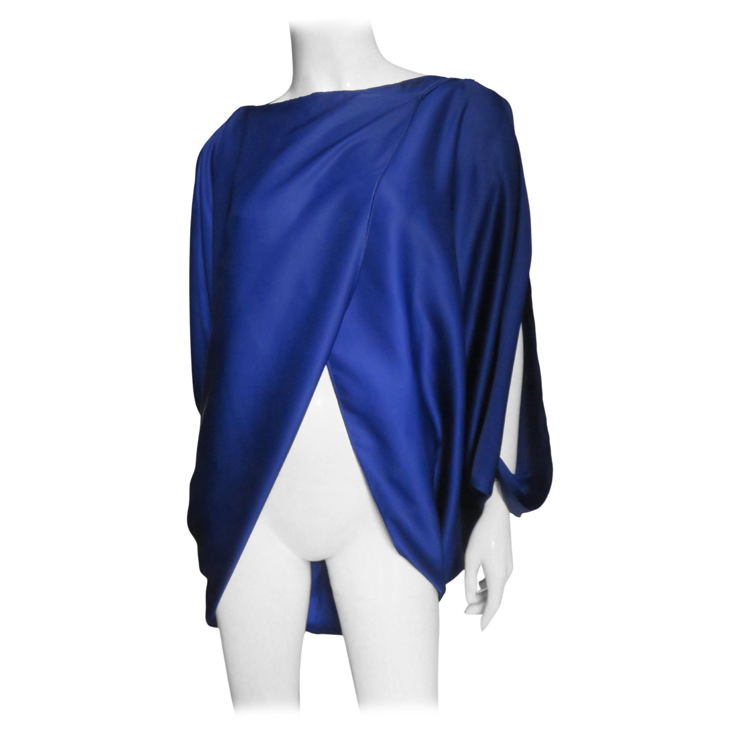 Issey Miyake Open Sleeve Draped Top For Sale