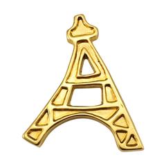 Yves Saint Laurent 
Eiffel Tower
 Brooch - 1980s