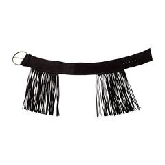 Miu Miu Brown Fringed Suede Belt 36"