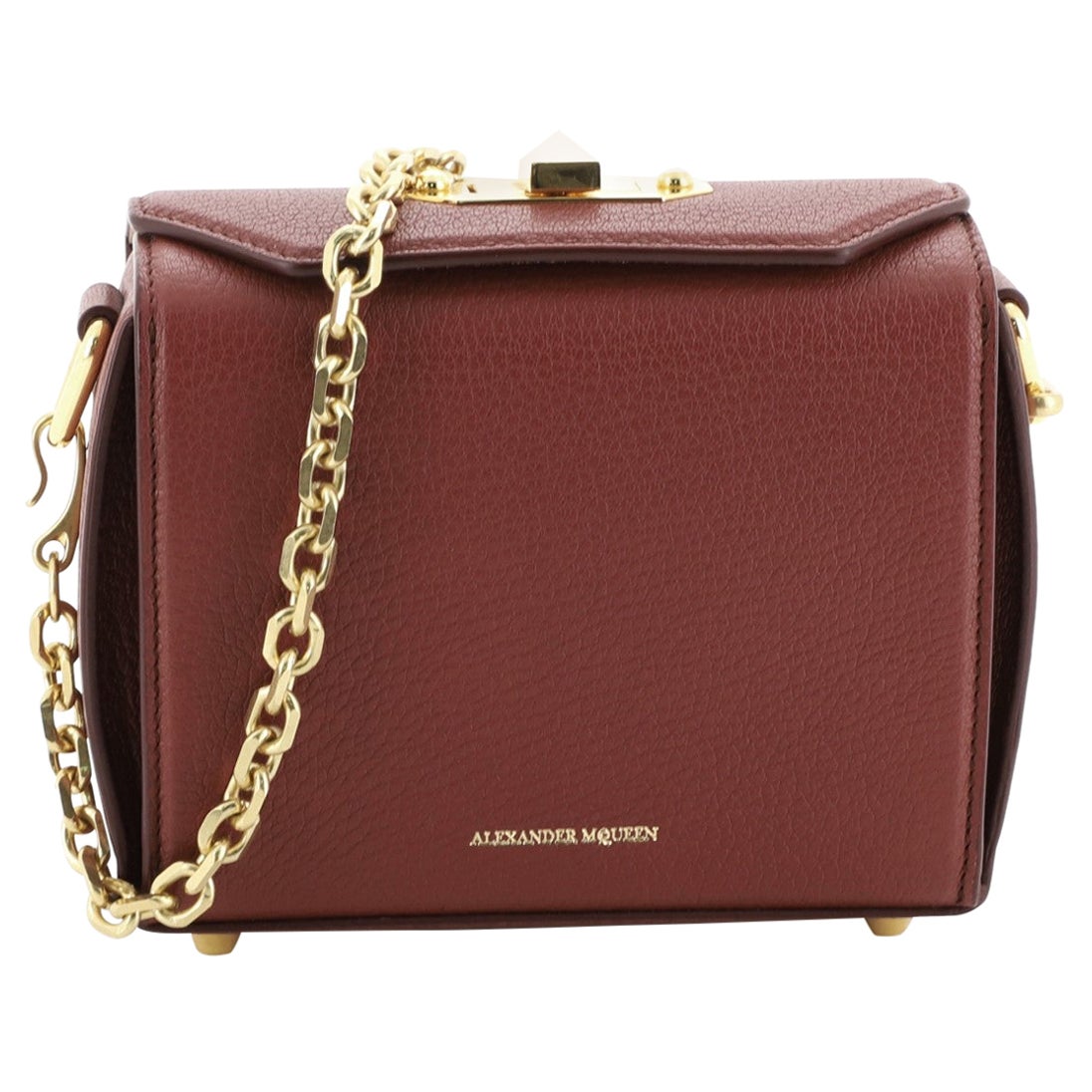Alexander McQueen Box Shoulder Bag Leather 16 For Sale at 1stDibs