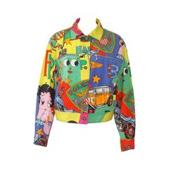 Gianni Versace Betty Boop Printed Cotton Jacket Fall 1991