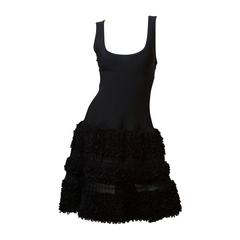 Azzedine Alaia Black Knit Dress