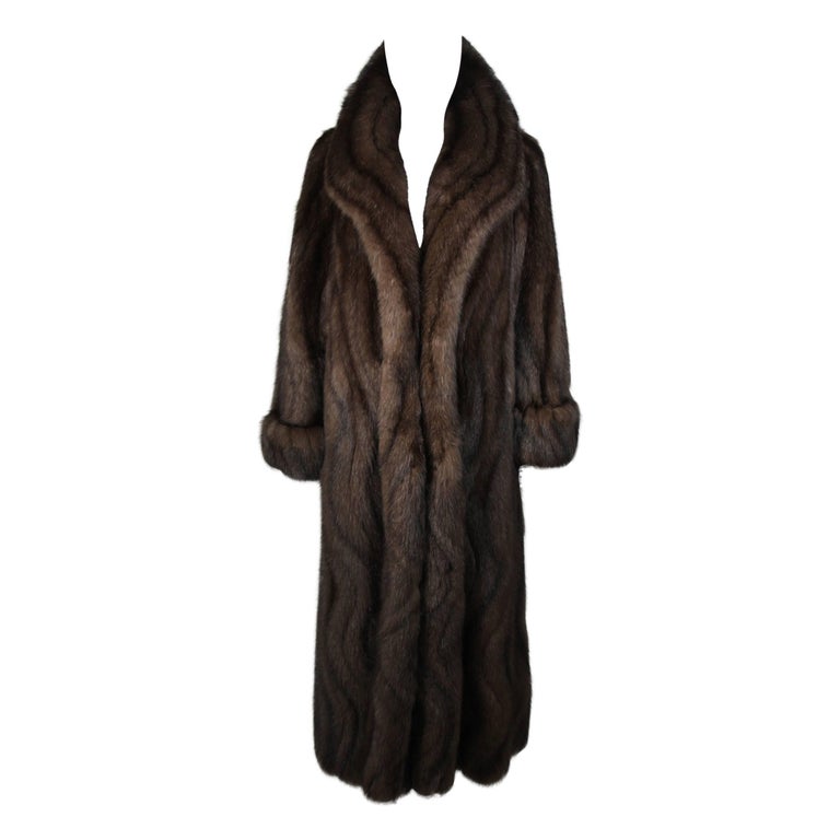 Russian Sable Coat with Wave Pattern Excellent Condition Retail $300,000.00
