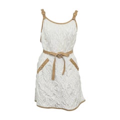 Chanel 13C Runway Brocade Versailles Dress White/Gold