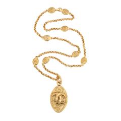 Chanel Long Sautoir Necklace with CC