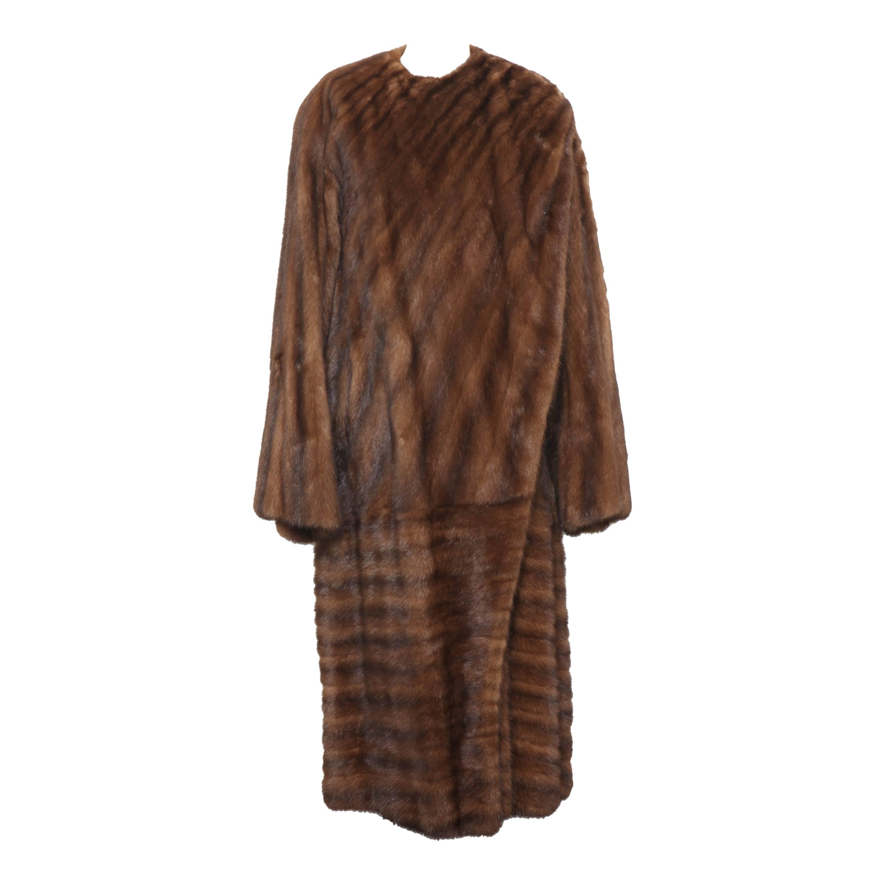 Gianni Versace Full-Length Mink Fur Coat For Sale
