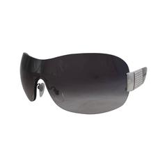 Bulgari Black Sunglasses w/ Vertical Rhinestone Detail - SHW
