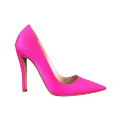 CHRISTIAN DIOR by Raf Simons Size 6 Neon Pink Pointed Pumps Rosa Spring 2013