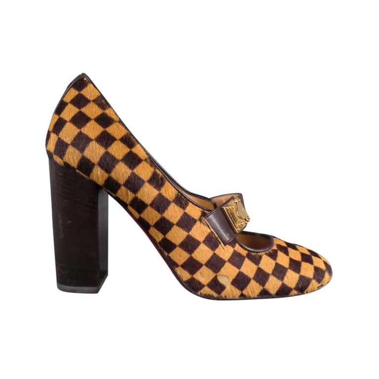 Louis Vuitton Brown Monogram Ritual Mary Jane Pumps 35.5 – The Closet